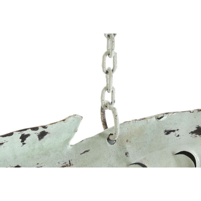 DKD Home Decor 2c24 Decoración de Pared Pez Portavela Metal Azul Celeste 80 x 60 x 12 cm 4