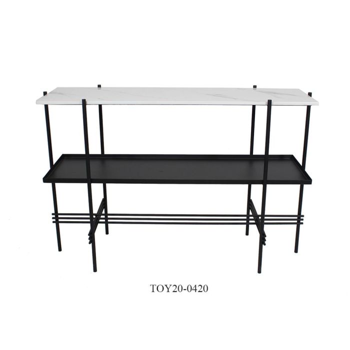 Consola Moderno DKD Home Decor Negro Blanco 40 x 80 x 120 cm