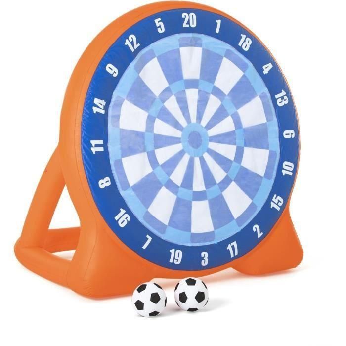 Juego de dardos hinchables gigantes con bolas - BESTWAY - All Star - Diana de fútbol scratch - Base lastrada Juego de dardos hinchables gigantes con bolas - BESTWAY - All Star - Diana de fútbol scratch - Base lastrada