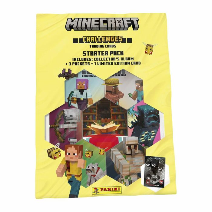 Panini PAN8051708015430 Pack de Inicio Minecraft TC 4 - Incluye Carpeta, 2 Fundas, 1 Parche y 1 Carta EL 3 Panini PAN8051708015430 Pack de Inicio Minecraft TC 4 - Incluye Carpeta, 2 Fundas, 1 Parche y 1 Carta EL 3