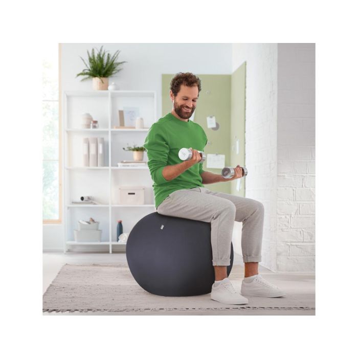 Balon De Asiento Leitz Active Sitzball Antideslizante 65 cm Color Gris Oscuro 4