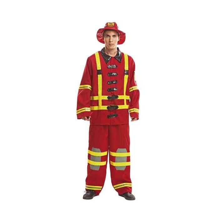 Disfraz bombero sombrero, chaqueta y pantalón talla XXXL Disfraz bombero sombrero, chaqueta y pantalón talla XXXL