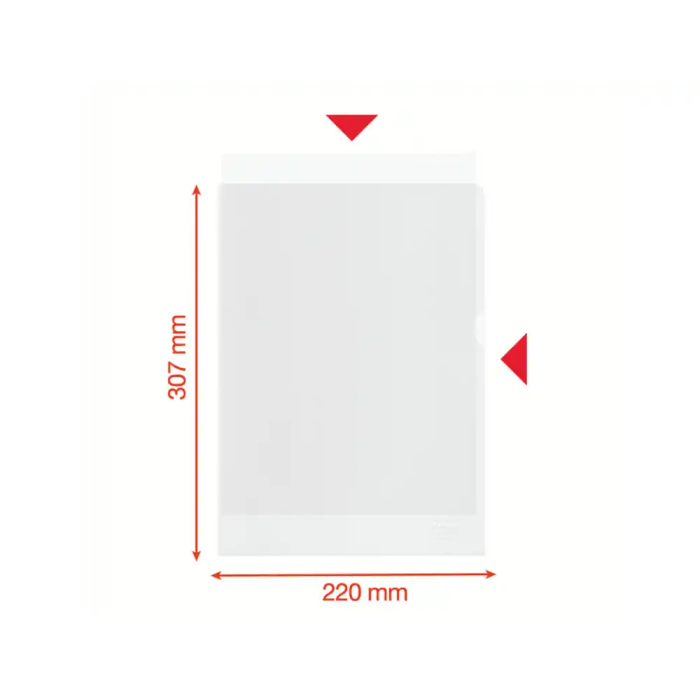 Esselte 627496 Caja 100 Dossiers Uñeros Polipropileno Transparente Piel Naranja A4 Recycle 100 Micras 5