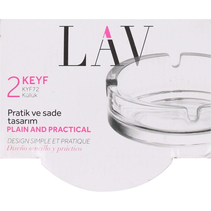 Set 2 Ceniceros Red 11 cm Keyf - Lav (24 Cajas) 3 Set 2 Ceniceros Red 11 cm Keyf - Lav (24 Cajas) 3
