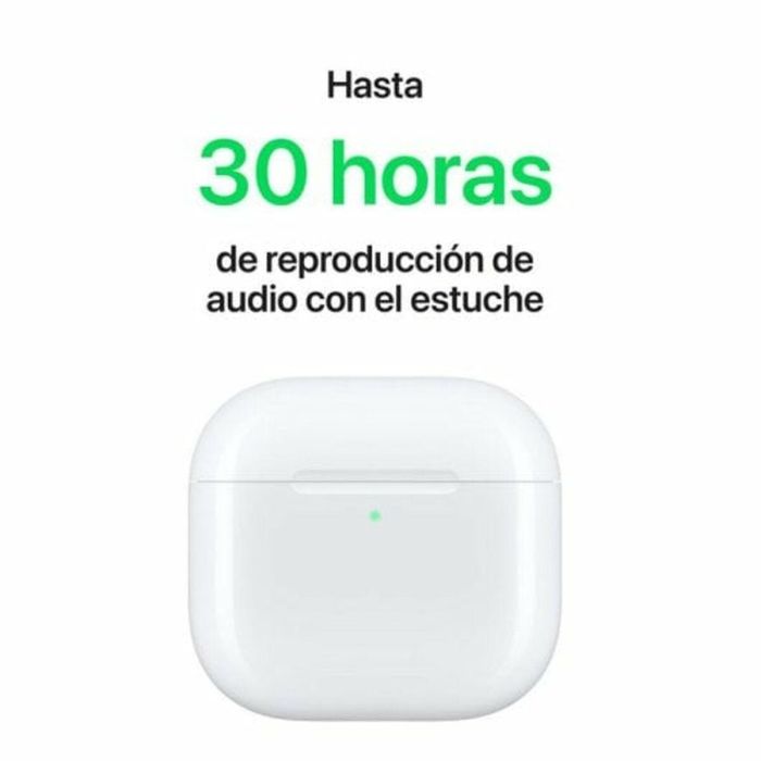 Apple AirPods 4 Auriculares Inalámbricos Blancos con Cancelación de Ruido Activa y Audio Espacial Personalizado 3