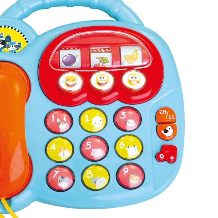 Tachan Ls9991 Teléfono de Juguete Educativo Bilingüe Castellano Inglés con Sonidos, Animales, Números y Frutas para Bebés +6 Meses 3 Tachan Ls9991 Teléfono de Juguete Educativo Bilingüe Castellano Inglés con Sonidos, Animales, Números y Frutas para Bebés +6 Meses 3