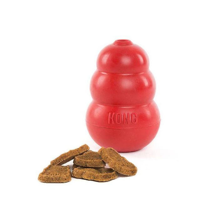 Kong Juguete para Perro Classic Rojo Talla S Ultra Duradero para Masticar y Jugar 2