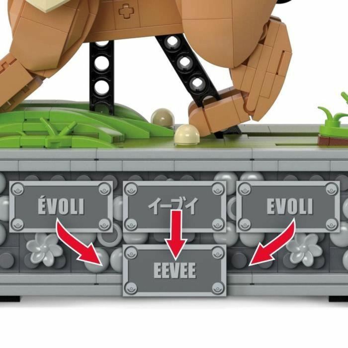 MEGA-Pokémon-Eevee in Motion-Building caja 1.381 piezas HTH71 2