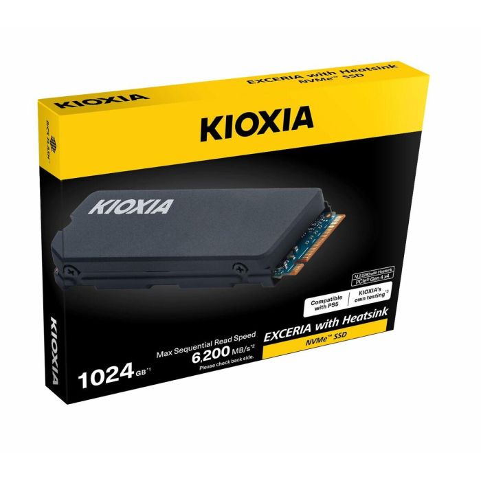 Kioxia AAAQF03933 - Disipador térmico EXCERIA NVMe - Unidad SSD M.2 1TB 5 Kioxia AAAQF03933 - Disipador térmico EXCERIA NVMe - Unidad SSD M.2 1TB 5