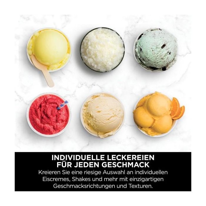 Ninja NC501EU Creami Deluxe Máquina de Helados y Batidos 2.1L con 3 Recipientes, Preparación de Sorbete, Negro/Plata 2 Ninja NC501EU Creami Deluxe Máquina de Helados y Batidos 2.1L con 3 Recipientes, Preparación de Sorbete, Negro/Plata 2