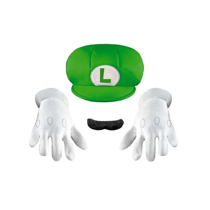Disfraz infantil nintendo super mario kit luigi 3 Disfraz infantil nintendo super mario kit luigi 3