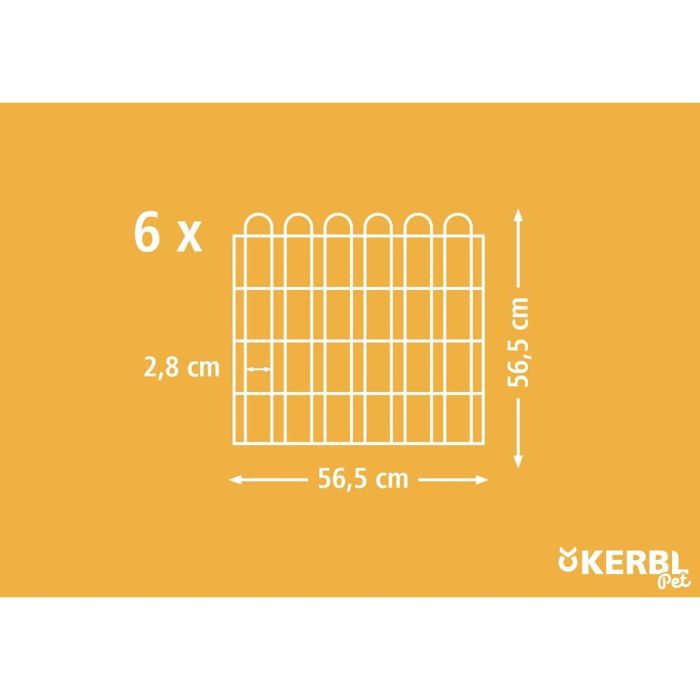 Kerbl KER4018653827048 - Recinto Exterior Zincado con Puerta para Roedores 1 Kerbl KER4018653827048 - Recinto Exterior Zincado con Puerta para Roedores 1
