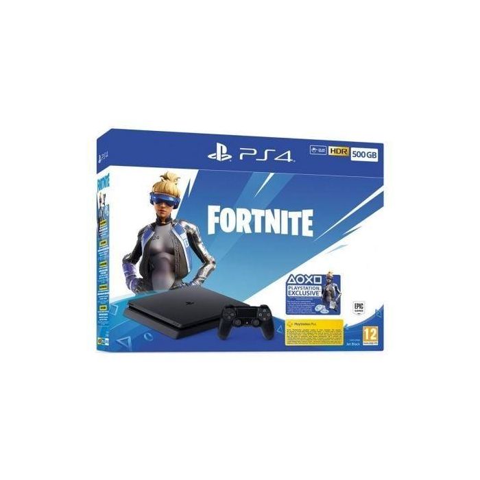 CONSOLA SONY PLAYSTATION 4 SLIM 500GB + FORTNITE VOUCHER 2019
