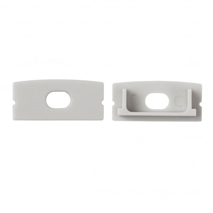 Greenice LLE-ALP014 Tapón Final con Agujero para Perfil de Aluminio LED. Accesorio de cierre para tiras de luz.