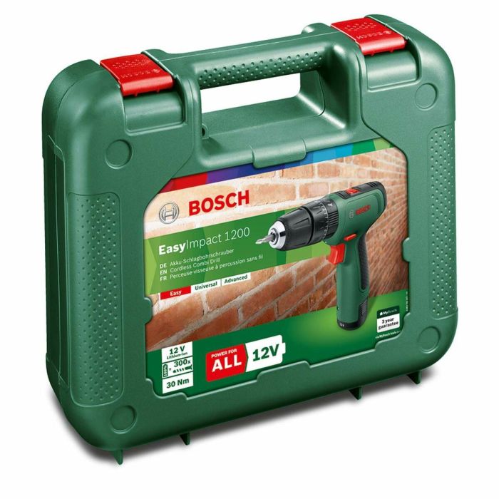 Bosch EasyImpact 1200 Taladro Percutor a Batería, Compacto, con 1 Batería 1.5 Ah y 20 Posiciones de Par 4 Bosch EasyImpact 1200 Taladro Percutor a Batería, Compacto, con 1 Batería 1.5 Ah y 20 Posiciones de Par 4