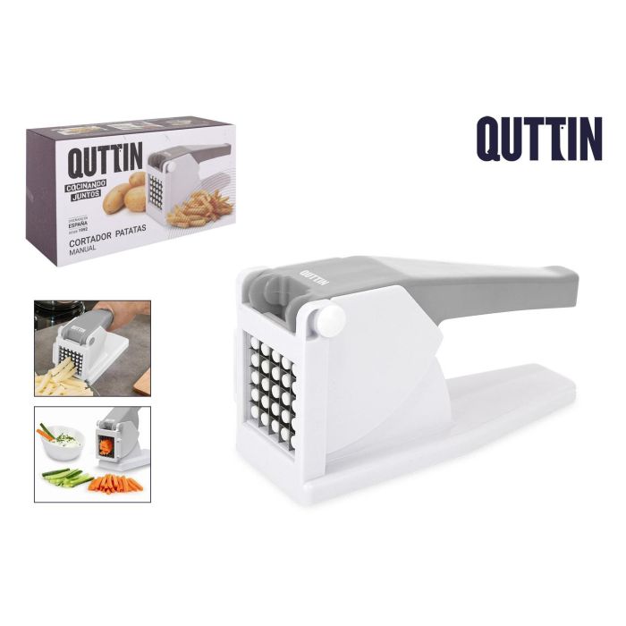 Quttin Cortador de Patatas - Utensilio de Cocina Manual para Hacer Patatas Fritas Caseras, 27.1 x 10.3 x 14.5 cm (6 Unidades) 0 Quttin Cortador de Patatas - Utensilio de Cocina Manual para Hacer Patatas Fritas Caseras, 27.1 x 10.3 x 14.5 cm (6 Unidades) 0