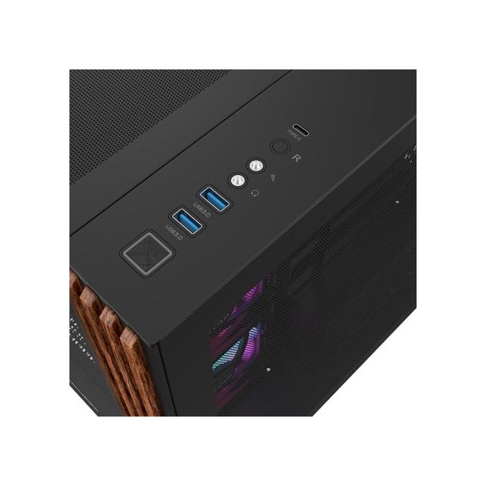 THERMALTAKE View 380 WS ARGB Midi Tower Caja PC Negra ATX/Micro-ATX/Mini-ITX con Panel Lateral de Cristal Templado y 3 Ventiladores ARGB Incluidos 5