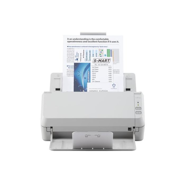 RICOH - FUJITSU Escaner SP-1130N, Escaner de Oficina LED USB 3.2 Gigabit Ethernet con ADF, Duplex, A4, 30 ppm/60 ipm. 1