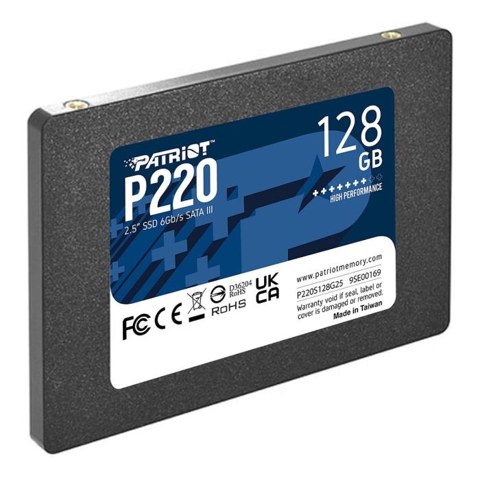 Patriot P220 SSD 128 GB SATA III 6 Gb/s 2,5" Schwarz 1 Patriot P220 SSD 128 GB SATA III 6 Gb/s 2,5" Schwarz 1