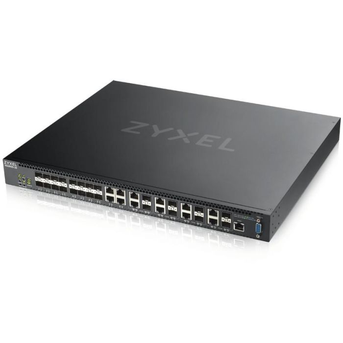 Zyxel XS3800-28 RM Switch Gestionado L2+ 10G Ethernet con 16 Puertos SFP+ y 4 Puertos RJ-45 3