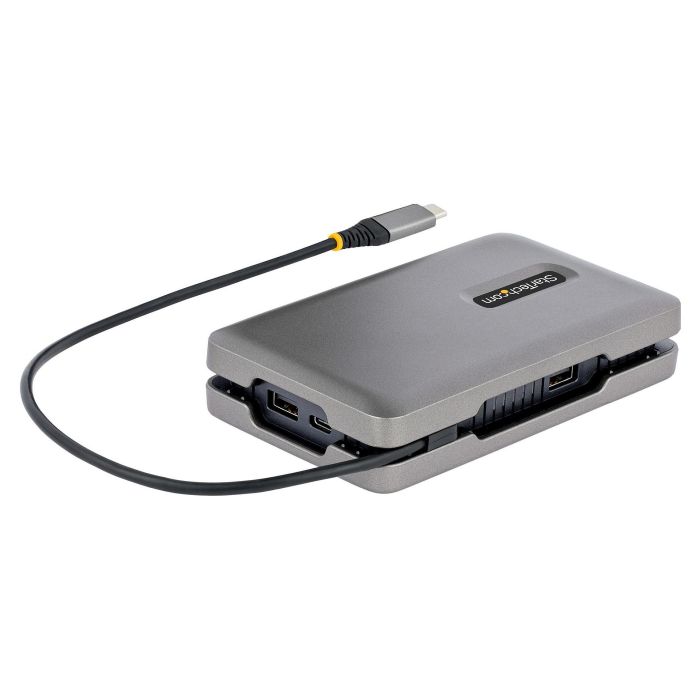 StarTech Adaptador Multipuertos USB-C con HDMI 2.0 4K, VGA, Doble Monitor, 100W PD, Hub MST, Gris 1