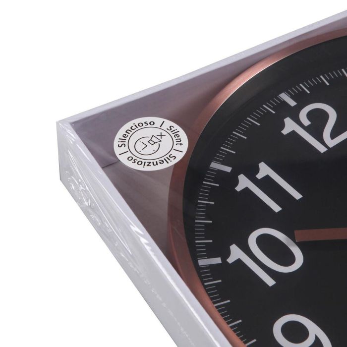 Reloj de Pared Versa Negro Metal 1 Reloj de Pared Versa Negro Metal 1