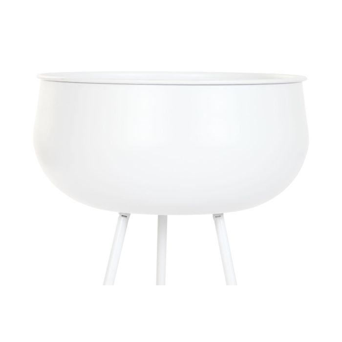 DKD Home Decor Macetero Urban Set de 2, Metal Blanco, Dimensiones 34x70x34 cm, Para Plantas de Interior y Exterior, Desmontable 2 DKD Home Decor Macetero Urban Set de 2, Metal Blanco, Dimensiones 34x70x34 cm, Para Plantas de Interior y Exterior, Desmontable 2