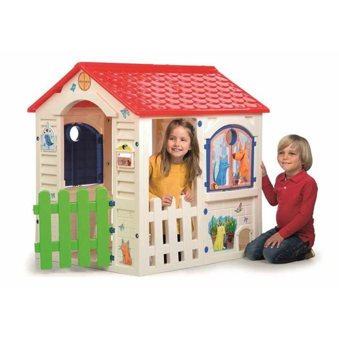 Casa country cottage con jueco para mascotas y puerta efecto madera 84x103x104 cm 7 Casa country cottage con jueco para mascotas y puerta efecto madera 84x103x104 cm 7