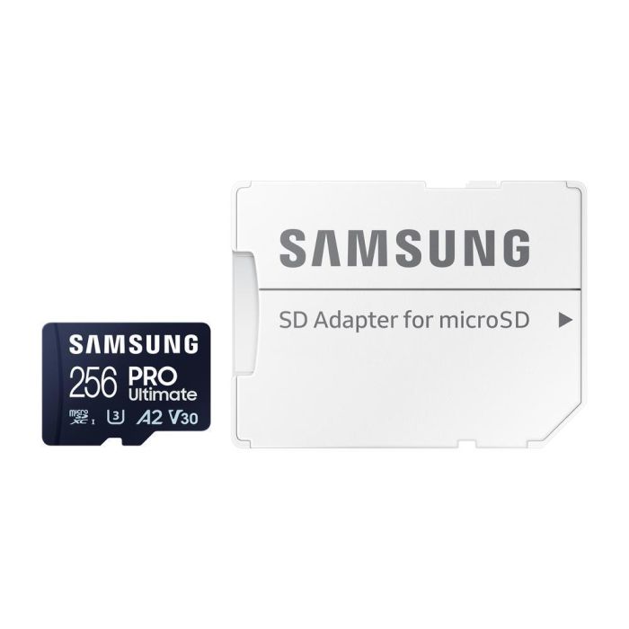 Samsung MB-MY256SA/WW Tarjeta de Memoria microSDXC PRO Ultimate 256GB U3 V30 A2 200MB/s Lectura 130MB/s Escritura con Adaptador