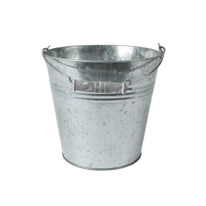 Cubo de zinc, para exterior ø11 x 10 cm Cubo de zinc, para exterior ø11 x 10 cm
