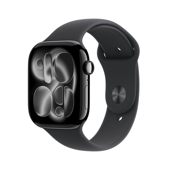 Apple Watch S11 Aluminium 46mm Diamantschwarz (Sportarmband schwarz) S/M 9 Apple Watch S11 Aluminium 46mm Diamantschwarz (Sportarmband schwarz) S/M 9