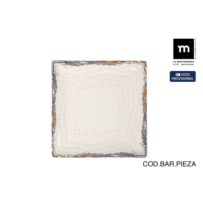 Plato de Postre La Mediterránea Albus 18 x 18 x 2 cm (12 Unidades) 2 Plato de Postre La Mediterránea Albus 18 x 18 x 2 cm (12 Unidades) 2