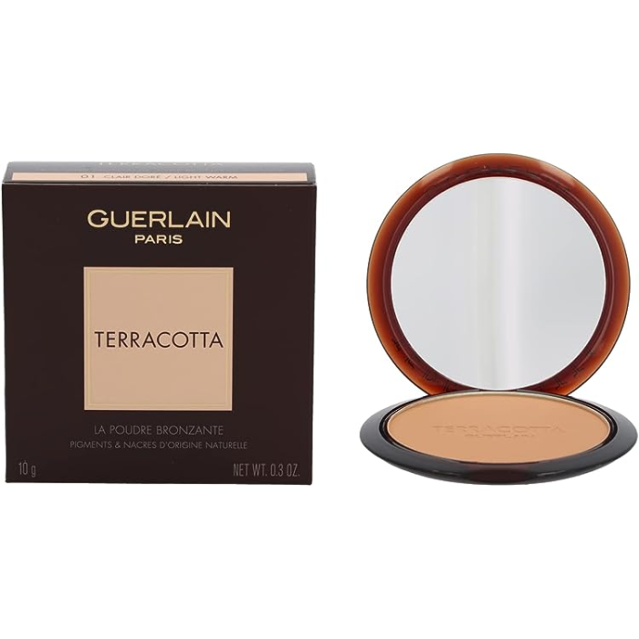 Guerlain #05-deep warm Polvos Bronceadores Terracotta Light 10g - Efecto "Buena Cara", Textura Ligera y 96% Natural con Miel de Marruecos