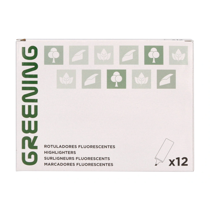 Greening Rotulador fluorescente punta biselada rosa fluor 6