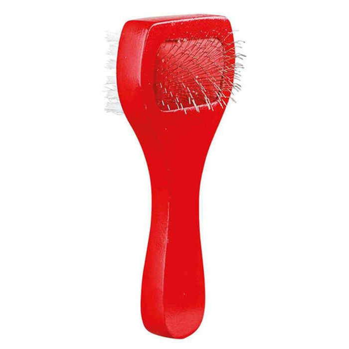 Cepillo para Perros Trixie 6 × 13 cm Rojo 3 Cepillo para Perros Trixie 6 × 13 cm Rojo 3