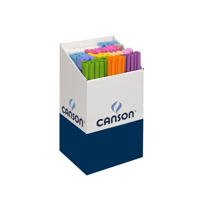 Papel Crepe (Pinocho) Canson 30G 0,5X2,5M Expositor De 60 Surtido Colores Pastel