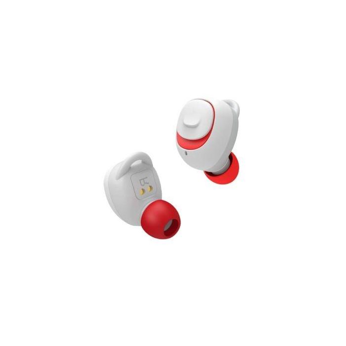 AURICULARES BLUETOOTH SPC EBON GO BLANCOS - BT 5.0 TWS - ESTUCHE DE CARGA - ALCANCE 10M - FUNCIÓN MANOS LIBRES - IPX5 - ASISTENTE DE VOZ