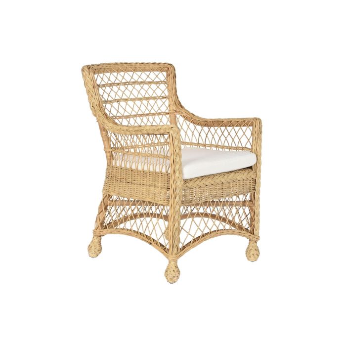 Sillón DKD Home Decor Blanco Natural 56 x 63 x 86 cm Sillón DKD Home Decor Blanco Natural 56 x 63 x 86 cm
