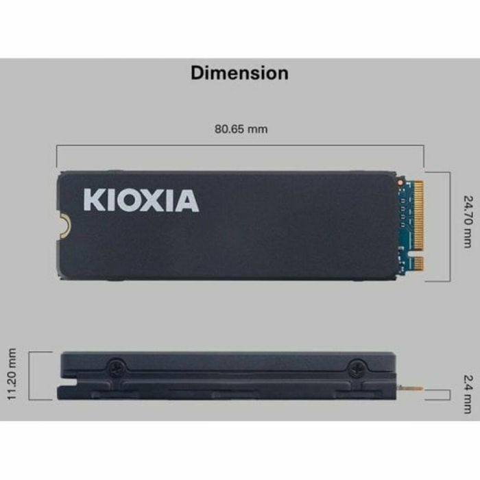 Kioxia KIO1738841764405 EXCERIA NVMe Disipador Térmico Unidad SSD M.2 2TB 10