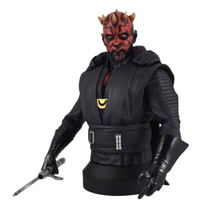 Diamond Collection Figura Star Wars Darth Maul Mini Busto de Resina 15 cm