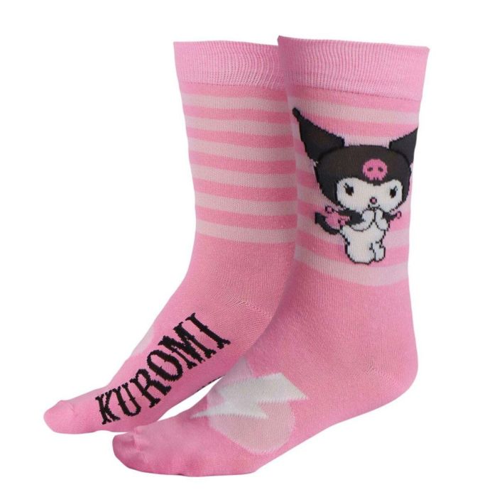 Hello Kitty: Pack 3 Calcetines Kuromi Multicolor Talla 36-43 4