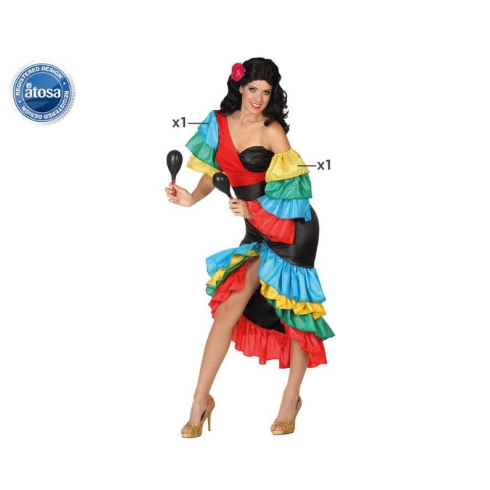 Disfraz Rumbera Mujer Adulto XS-S Disfraz Rumbera Mujer Adulto XS-S