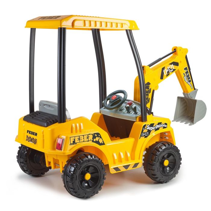 Feber 8/12320 Supper Digger - Excavadora Eléctrica 12V con Brazo y Pala Móviles, Vehículo de Construcción a Batería para Niños +3 Años, hasta 30kg 1 Feber 8/12320 Supper Digger - Excavadora Eléctrica 12V con Brazo y Pala Móviles, Vehículo de Construcción a Batería para Niños +3 Años, hasta 30kg 1