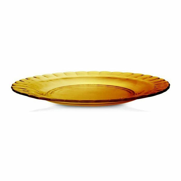 Plato Llano Duralex Picardie Cristal Ambar ø 26 x 2 cm 3 Plato Llano Duralex Picardie Cristal Ambar ø 26 x 2 cm 3