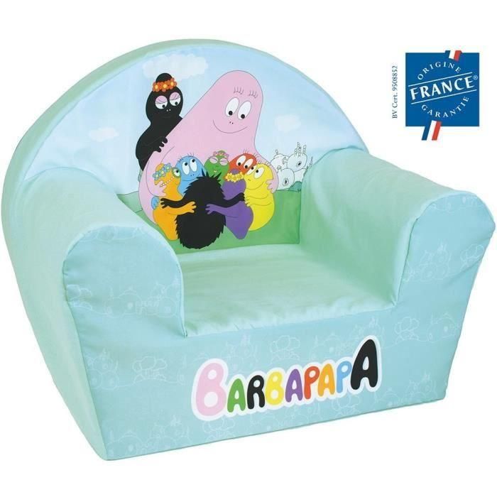 Sillón club infantil - BARBAPAPA - FUN HOUSE - Fabricado en Francia - 52 x 33 x 42 cm Sillón club infantil - BARBAPAPA - FUN HOUSE - Fabricado en Francia - 52 x 33 x 42 cm
