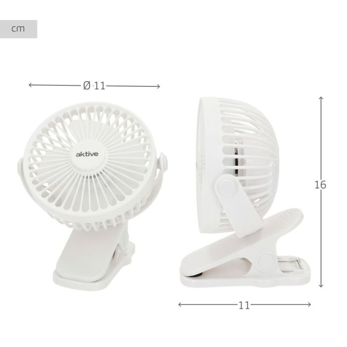 Ventilador de Escritorio Recargable Aktive (6 Unidades) 3 Ventilador de Escritorio Recargable Aktive (6 Unidades) 3
