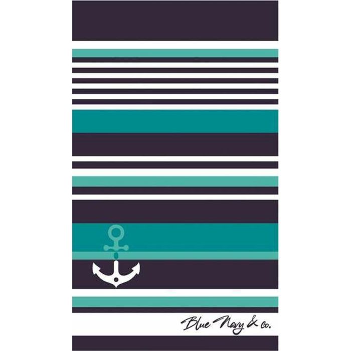Toalla de Playa Secaneta Skot Azul Jacquard Terciopelo 2 Toalla de Playa Secaneta Skot Azul Jacquard Terciopelo 2