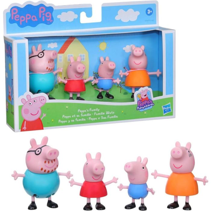 Hasbro Set 4 Figuras Peppa Pig y Familia - Mamá Pig, Papá Pig y George 0 Hasbro Set 4 Figuras Peppa Pig y Familia - Mamá Pig, Papá Pig y George 0