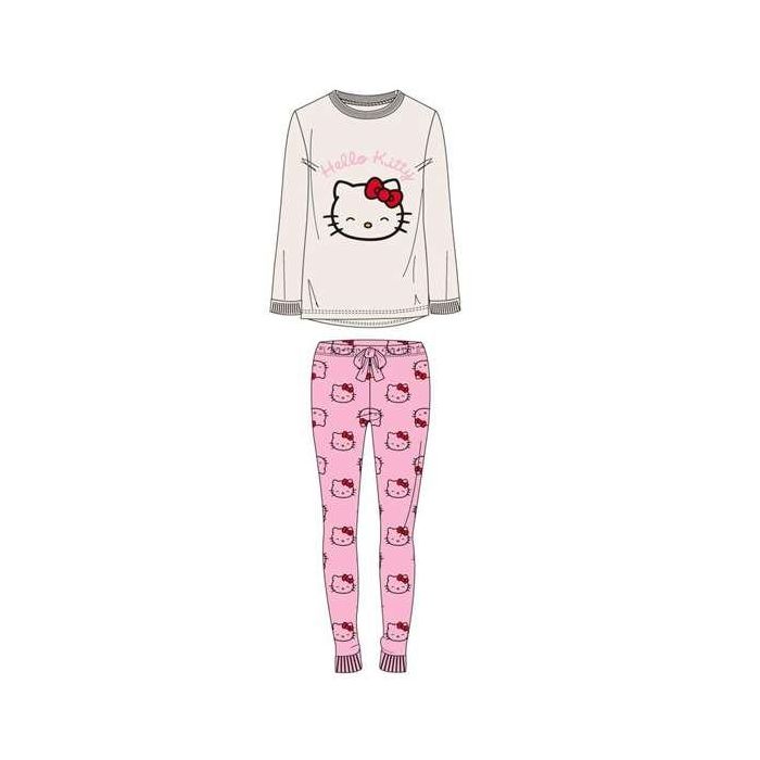Cerdá Pijama Largo Single Jersey Hello Kitty para Bebé Niña Talla 3 a 6 Meses Color Rosa
