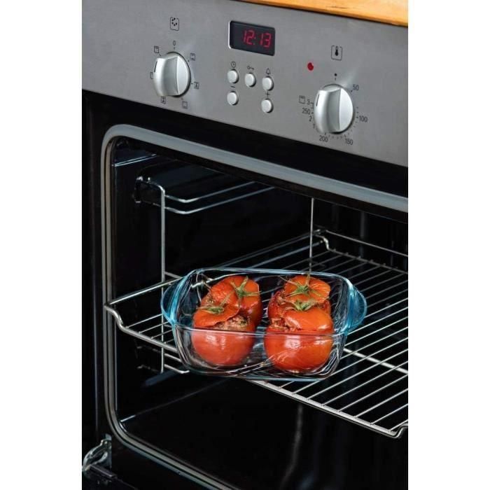 Hermetico Cuadrado Boro Cook&Heat Pyrex 21x17x6 cm-1 L 3 Hermetico Cuadrado Boro Cook&Heat Pyrex 21x17x6 cm-1 L 3